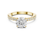 Gold Ring DDLR-787, Yellow Gold, view 4