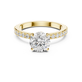 Gold Ring DDLR-787, Yellow Gold, view 4