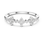 Gold Ring L28-22, White Gold, view 4