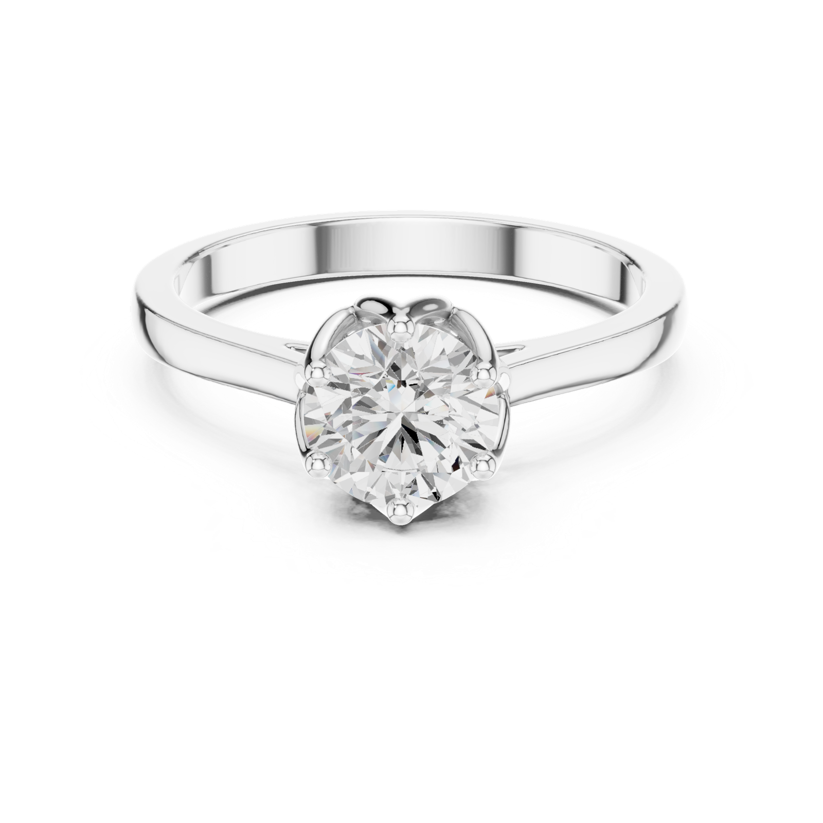 Gold Ring HLR-46, White Gold