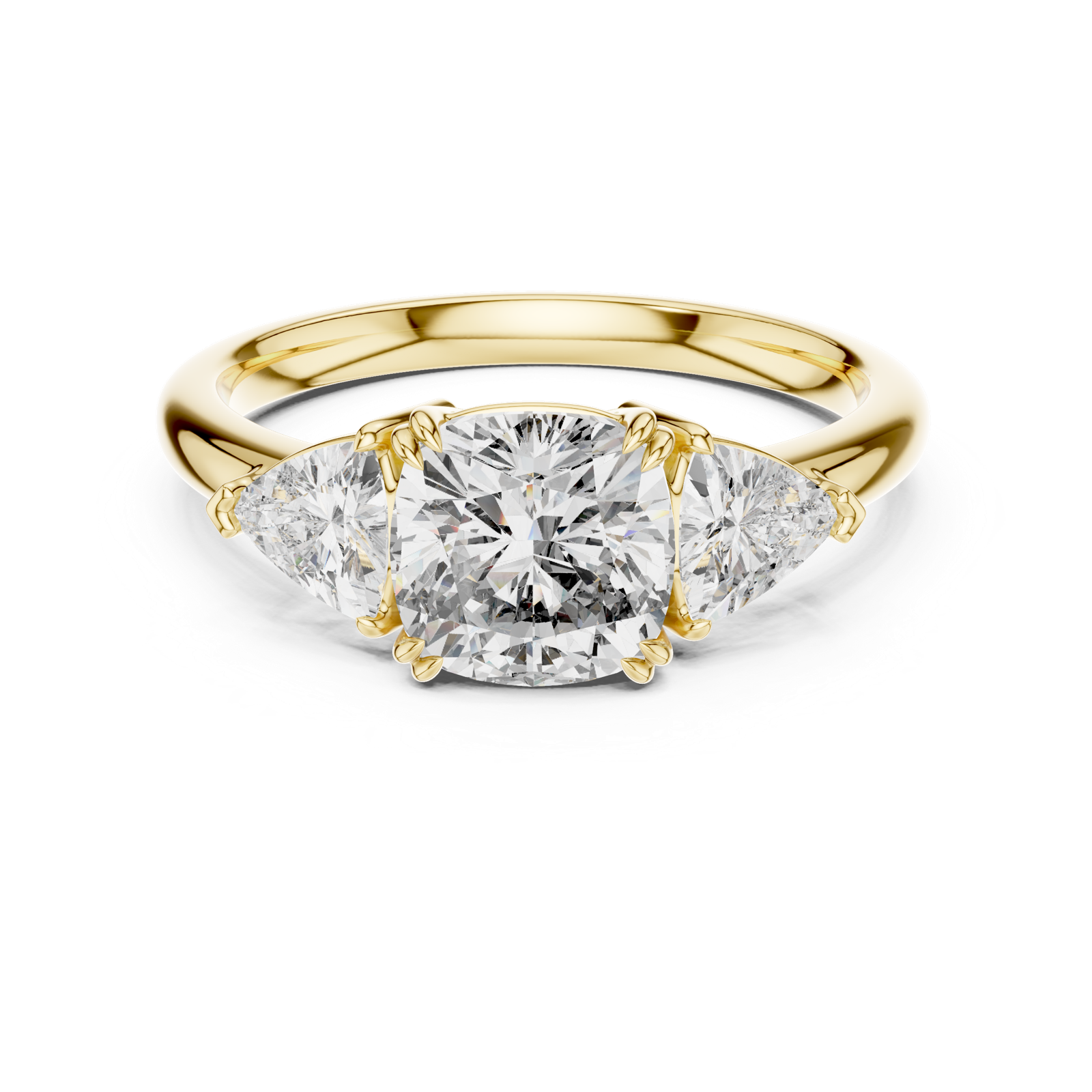 Gold Ring DDLR-034, Yellow Gold, view 4