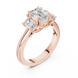 Gold Ring DDLR-1079, Rose Gold, view 2