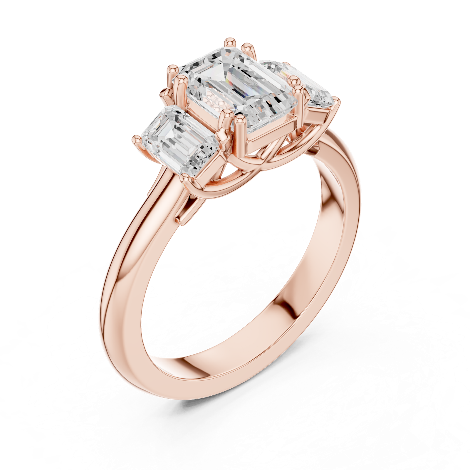 Gold Ring DDLR-1079, Rose Gold, view 2
