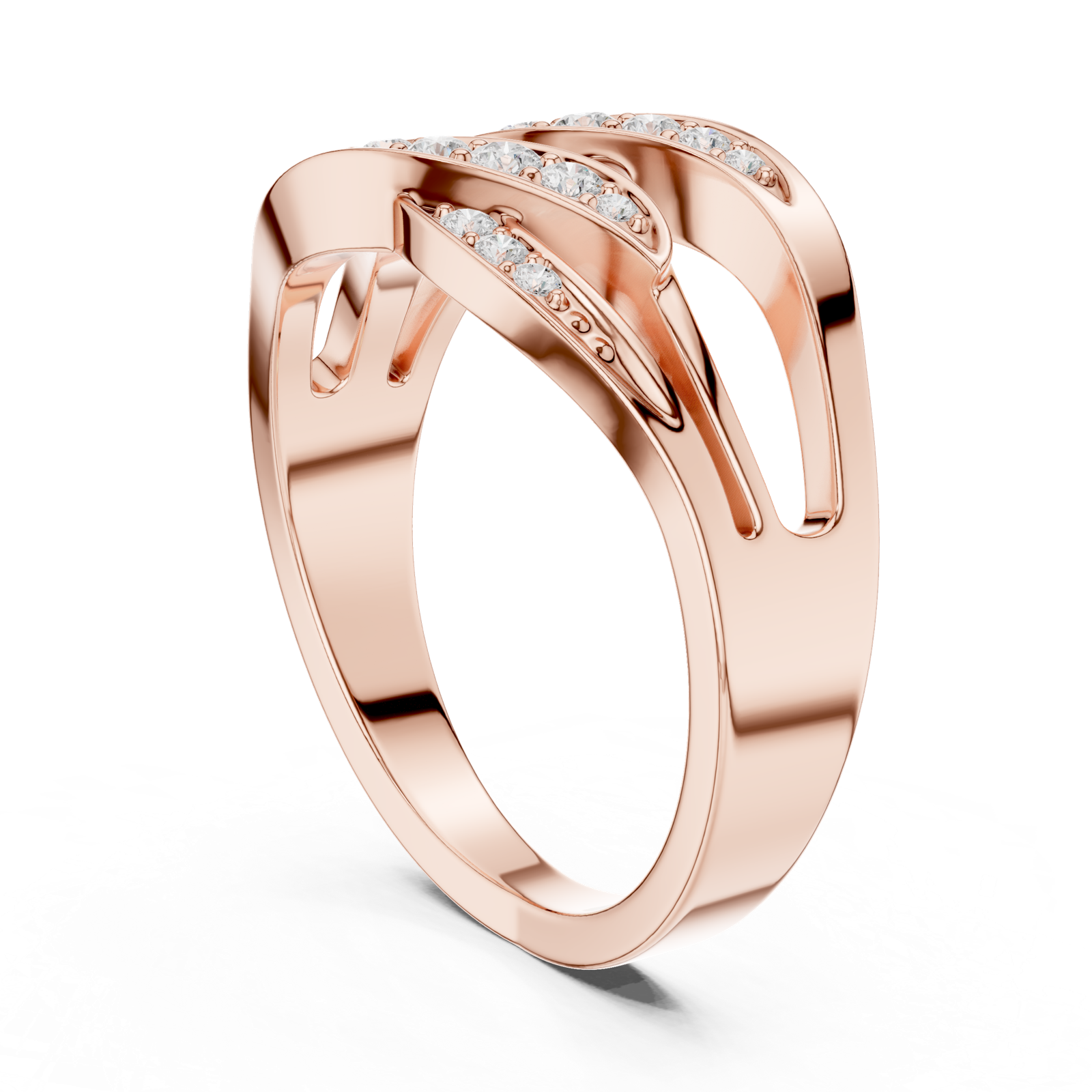 Gold Ring SBWR(49), Rose Gold