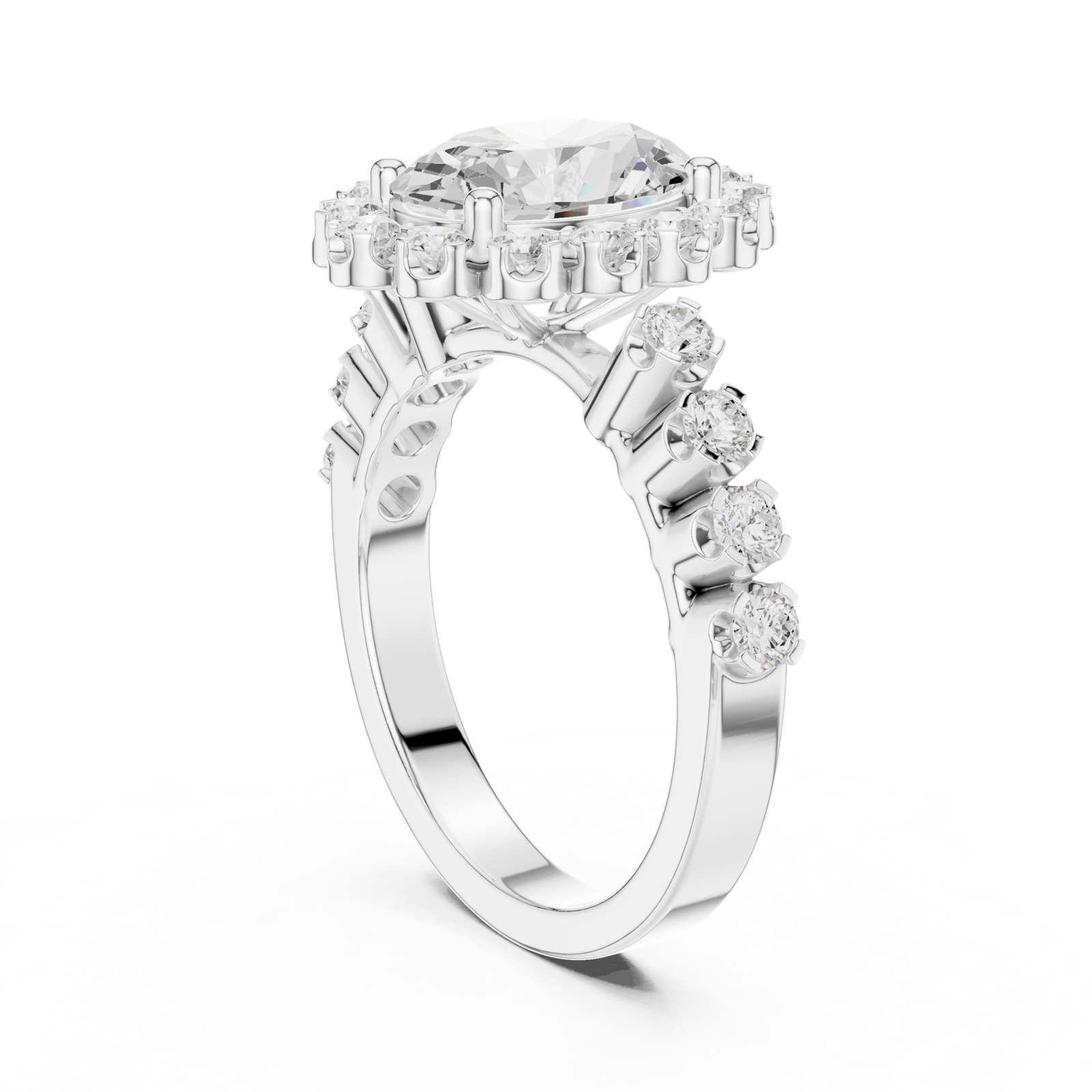Gold Ring DDLR-365, White Gold