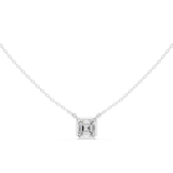 Gold Jewelry, Asscher center stone, White Gold, view 4