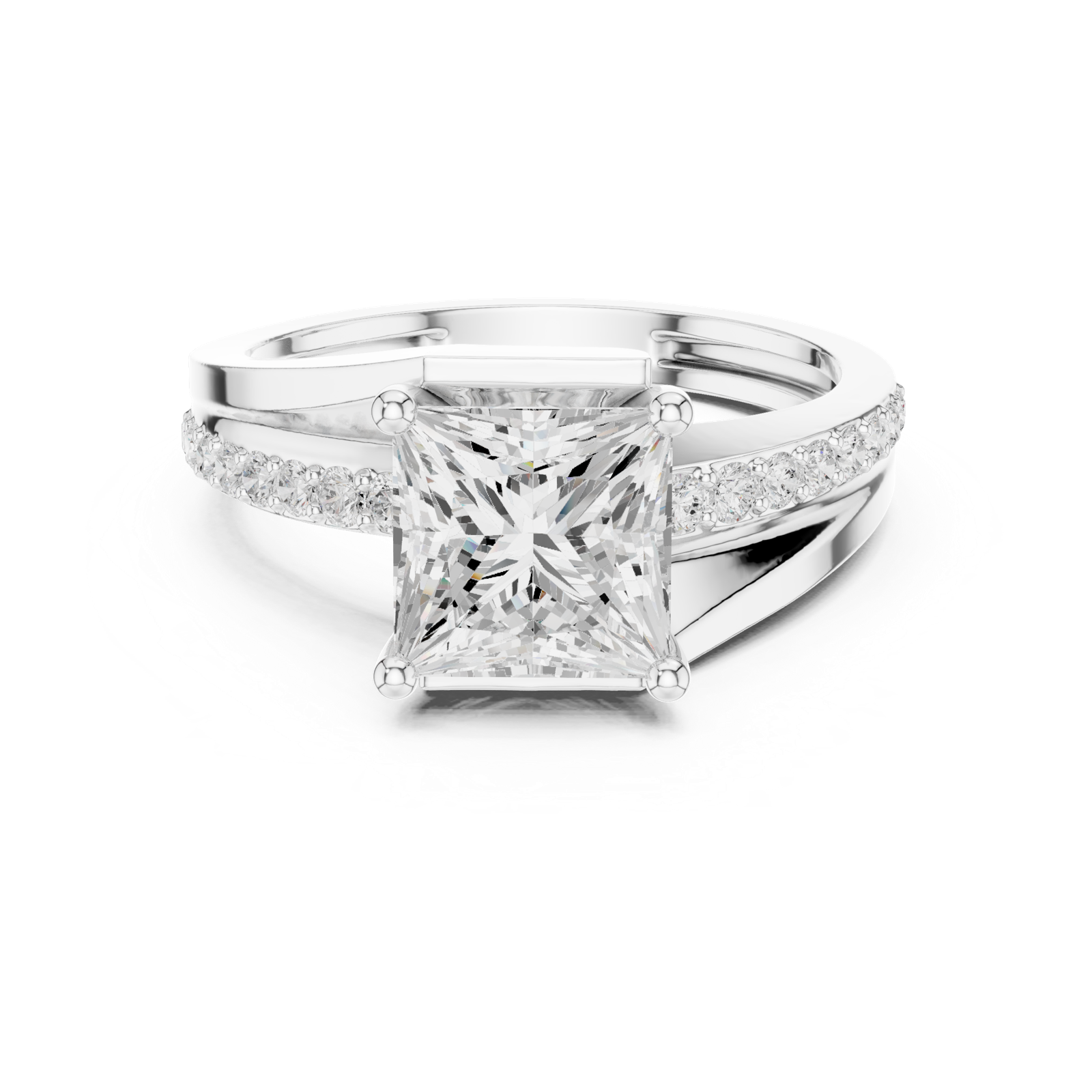 Gold Ring DDLR-395, White Gold