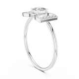 Gold Ring HLR-198, White Gold
