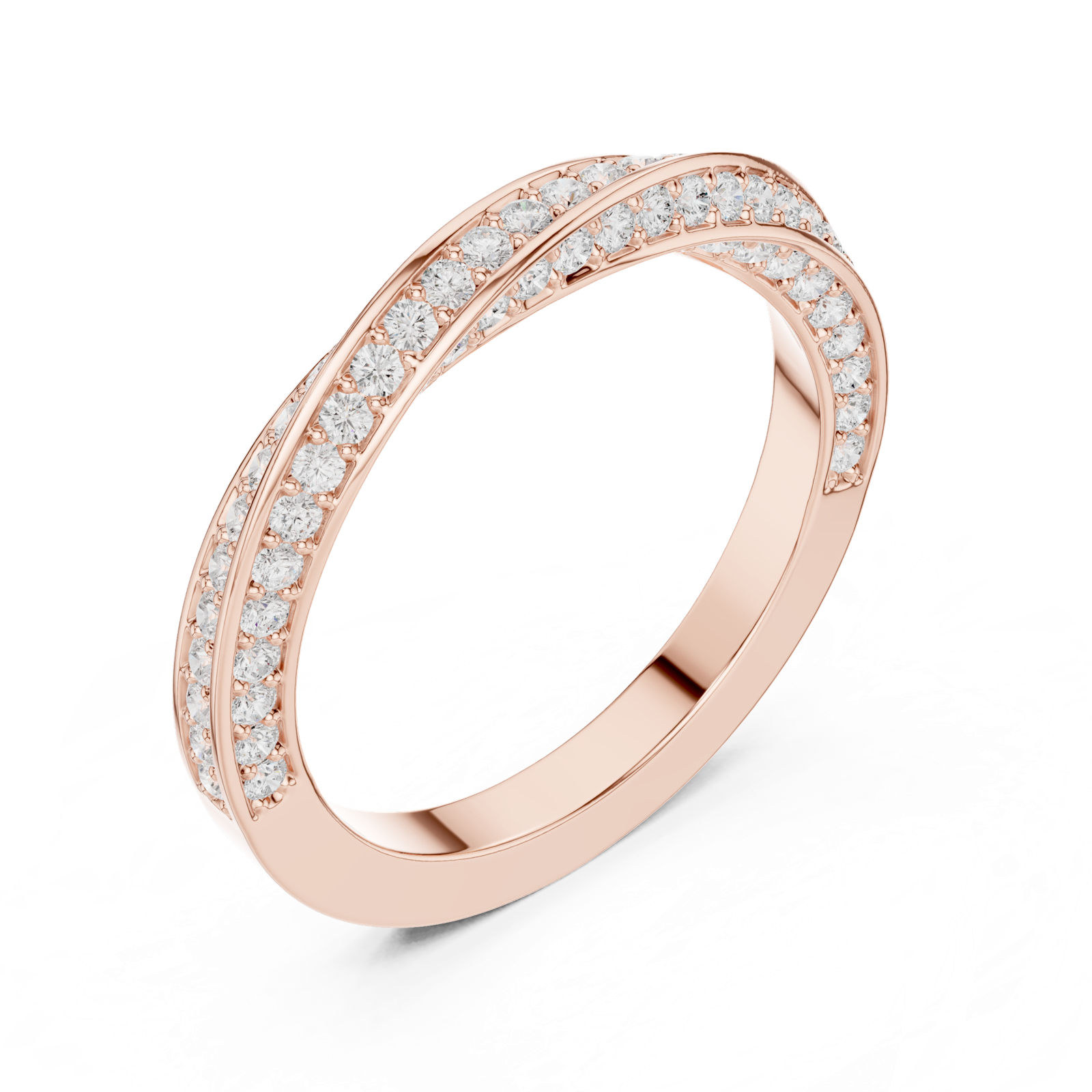 Gold Ring DDLR-377, Rose Gold, view 2