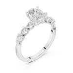 Gold Ring DDLR-907, White Gold, view 2