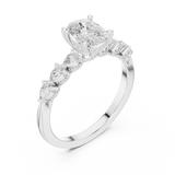 Gold Ring DDLR-907, White Gold, view 2