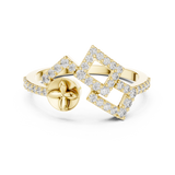 Gold Ring LR-01 (58), Yellow Gold, view 4