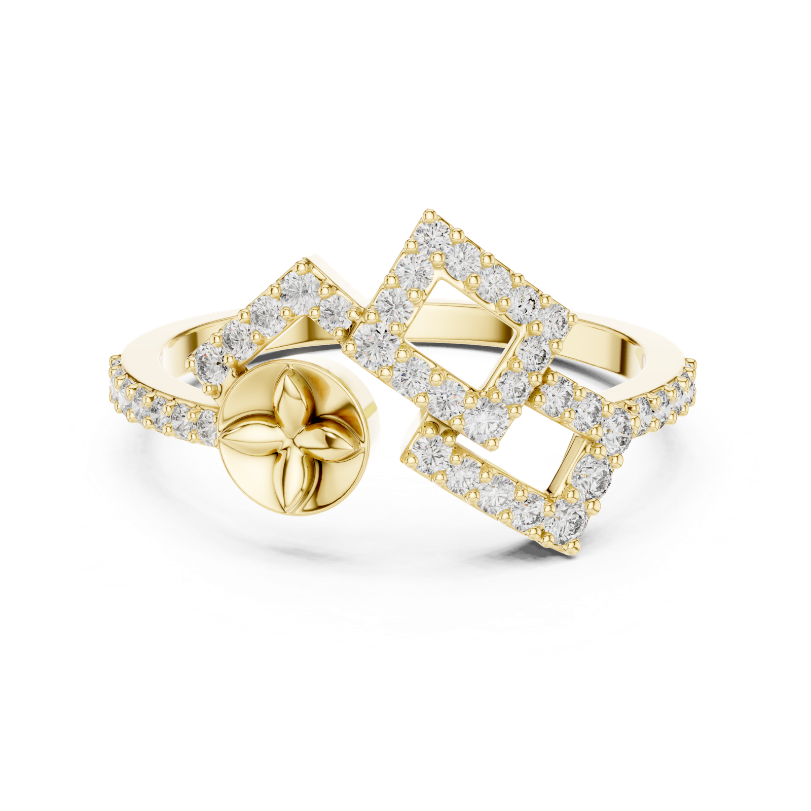 Gold Ring LR-01 (58), Yellow Gold, view 4