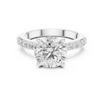 Gold Ring DDLR-750, White Gold, view 4
