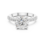 Gold Ring DDLR-750, White Gold, view 4
