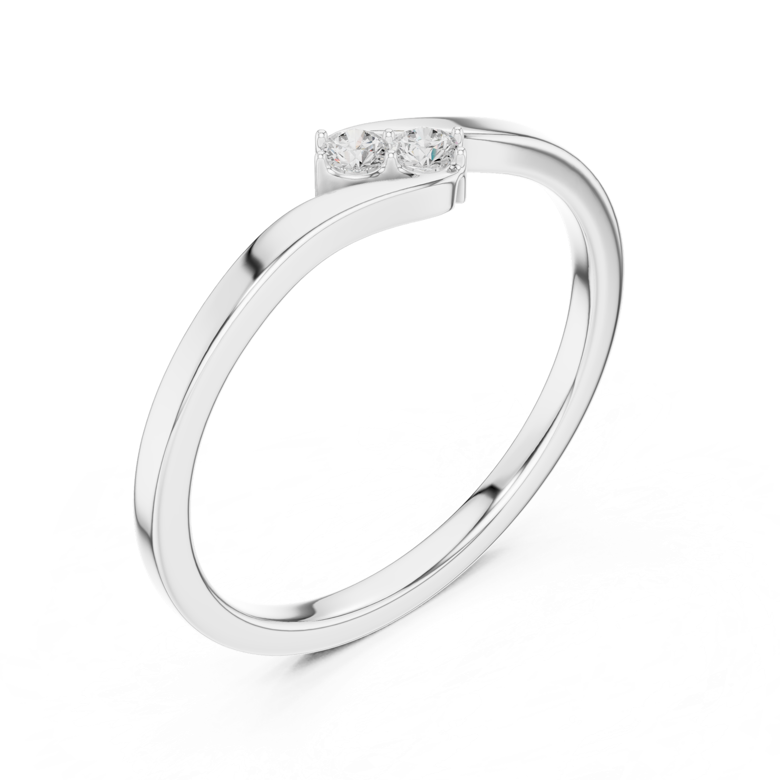 Gold Ring SBWR(41), White Gold, view 2