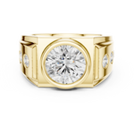 Gold Men's Ring GGR-0003, Yellow Gold, view 4