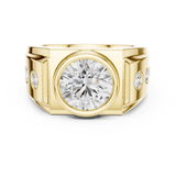 Gold Men's Ring GGR-0003, Yellow Gold, view 4
