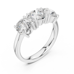 Gold Ring DDLR-613, White Gold, view 2