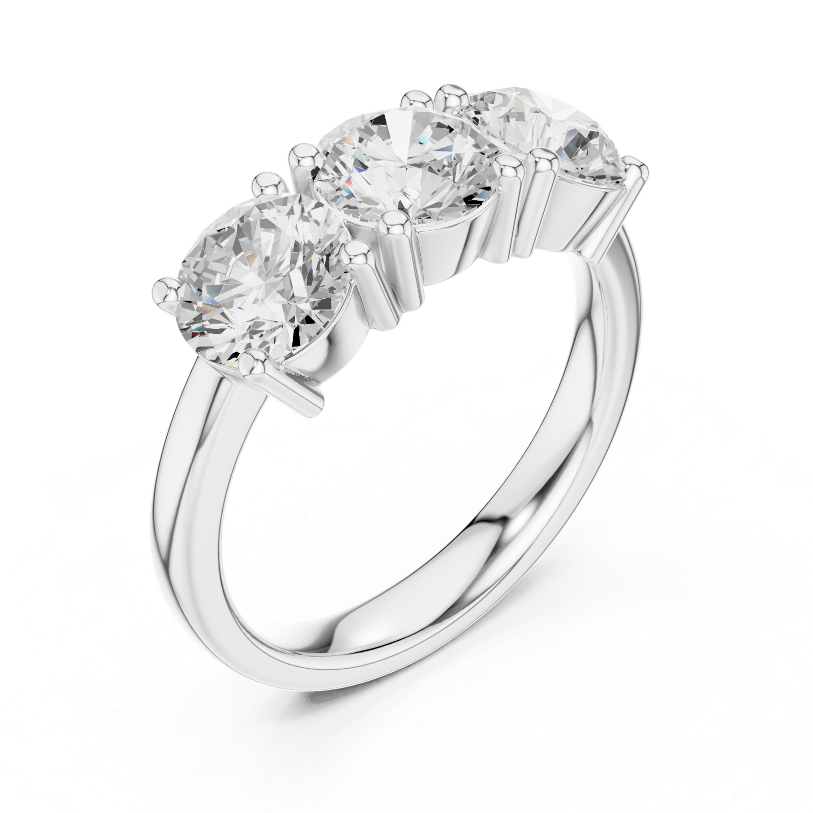 Gold Ring DDLR-613, White Gold, view 2