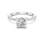 Gold Ring DDLR-885, White Gold, view 4