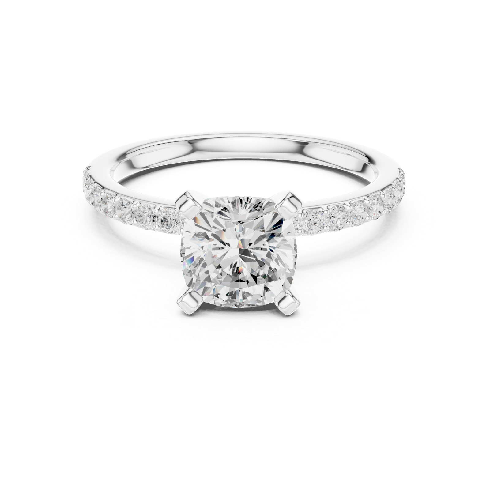 Gold Ring DDLR-885, White Gold, view 4