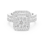 Gold Ring DDLR-583, White Gold, view 4