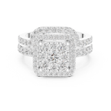Gold Ring DDLR-583, White Gold, view 4