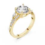 Gold Ring DDLR-015, Yellow Gold, view 2