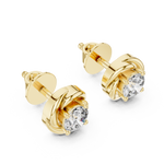 Gold Earrings ER-0018, Yellow Gold, view 2