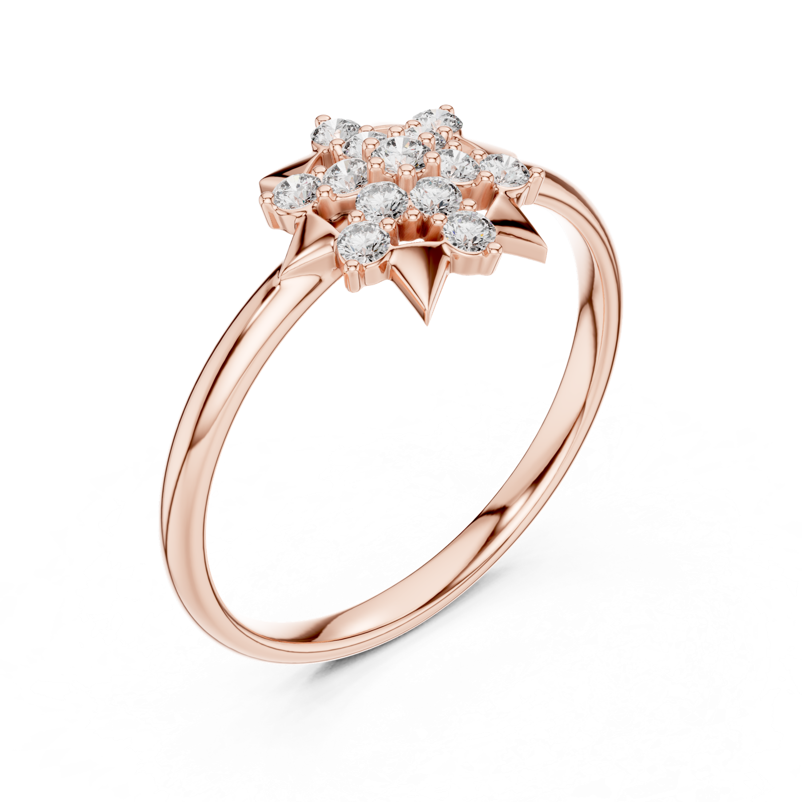 Gold Ring Ledis Ring, Rose Gold, view 2