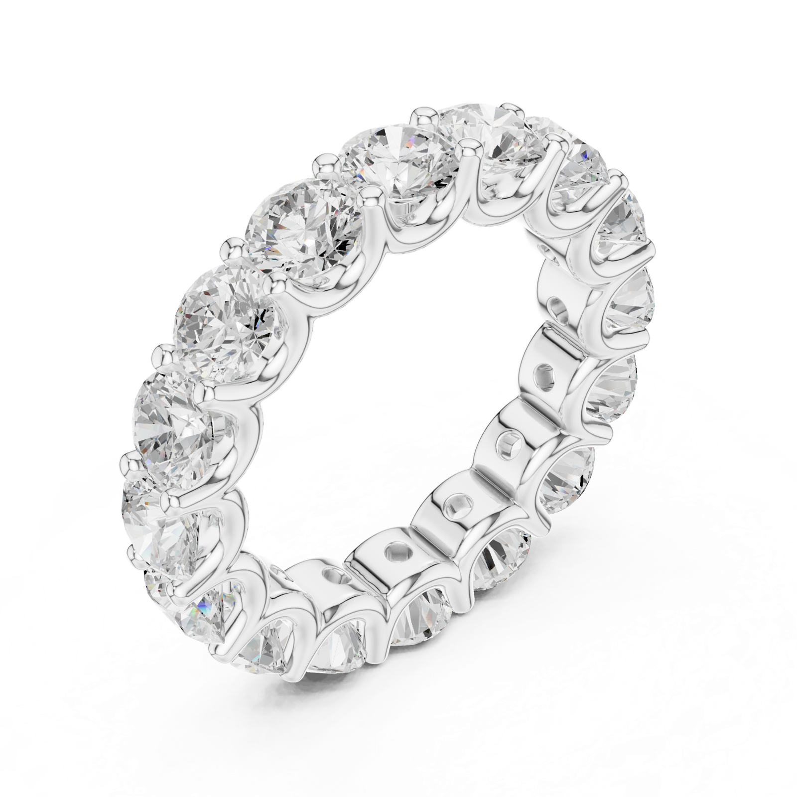 Gold Ring DDLR-660, White Gold, view 2