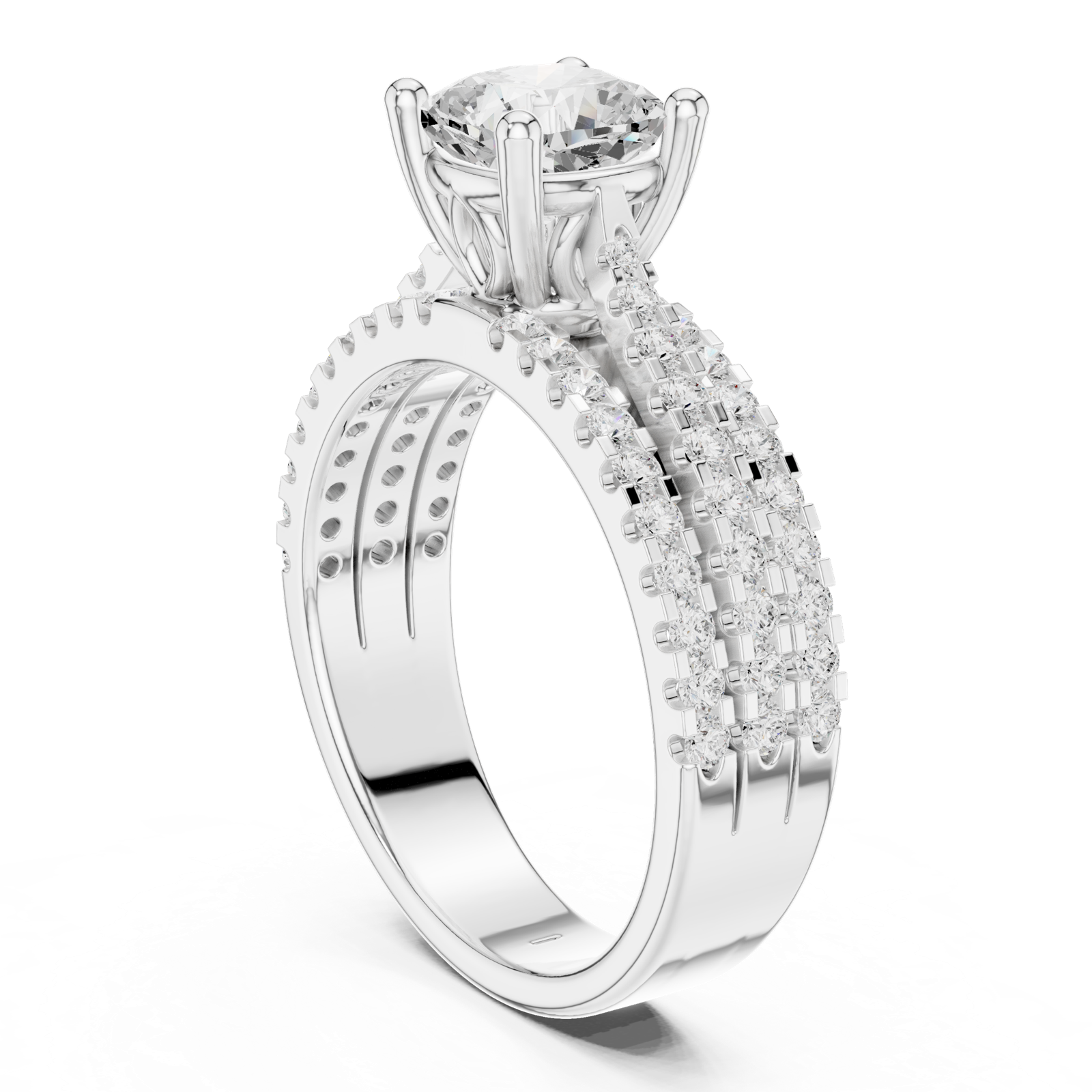 Gold Ring DDLR-528, White Gold