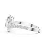 Gold Ring DDLR-1114, White Gold, view 3