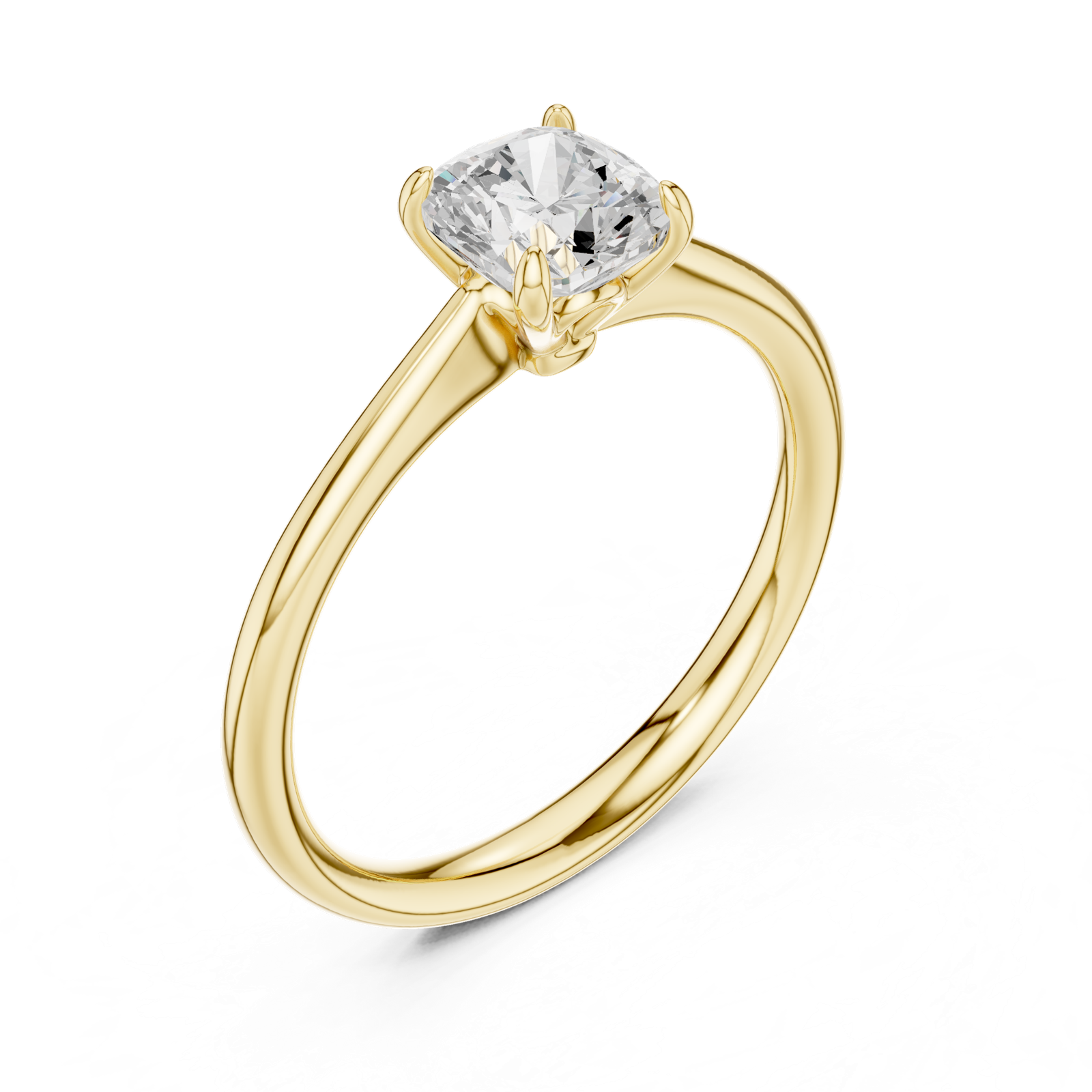 Gold Ring DDLR-801, Yellow Gold, view 2
