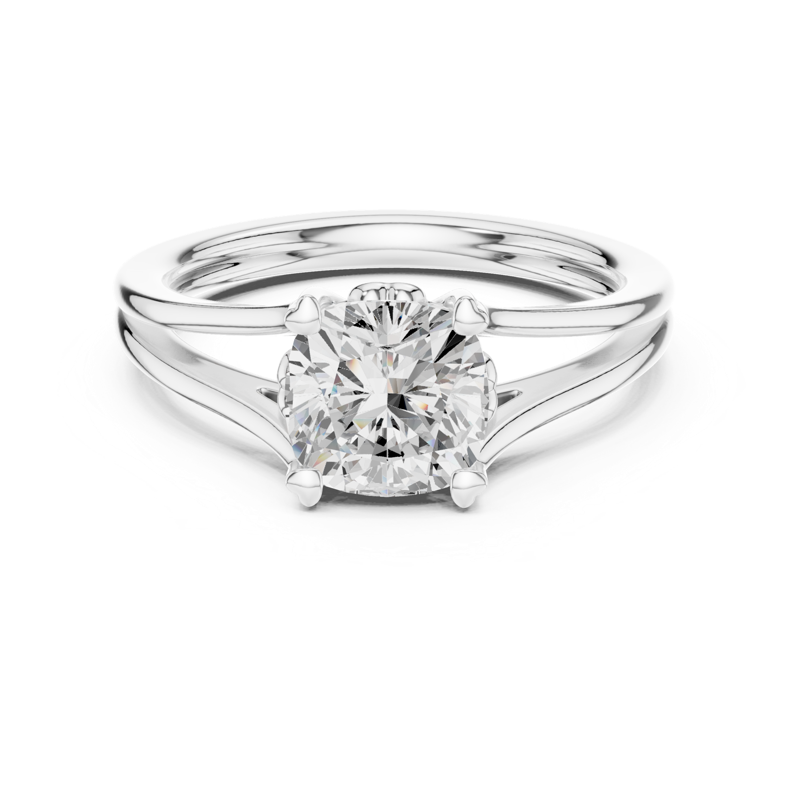 Gold Ring DDLR-574, White Gold, view 4