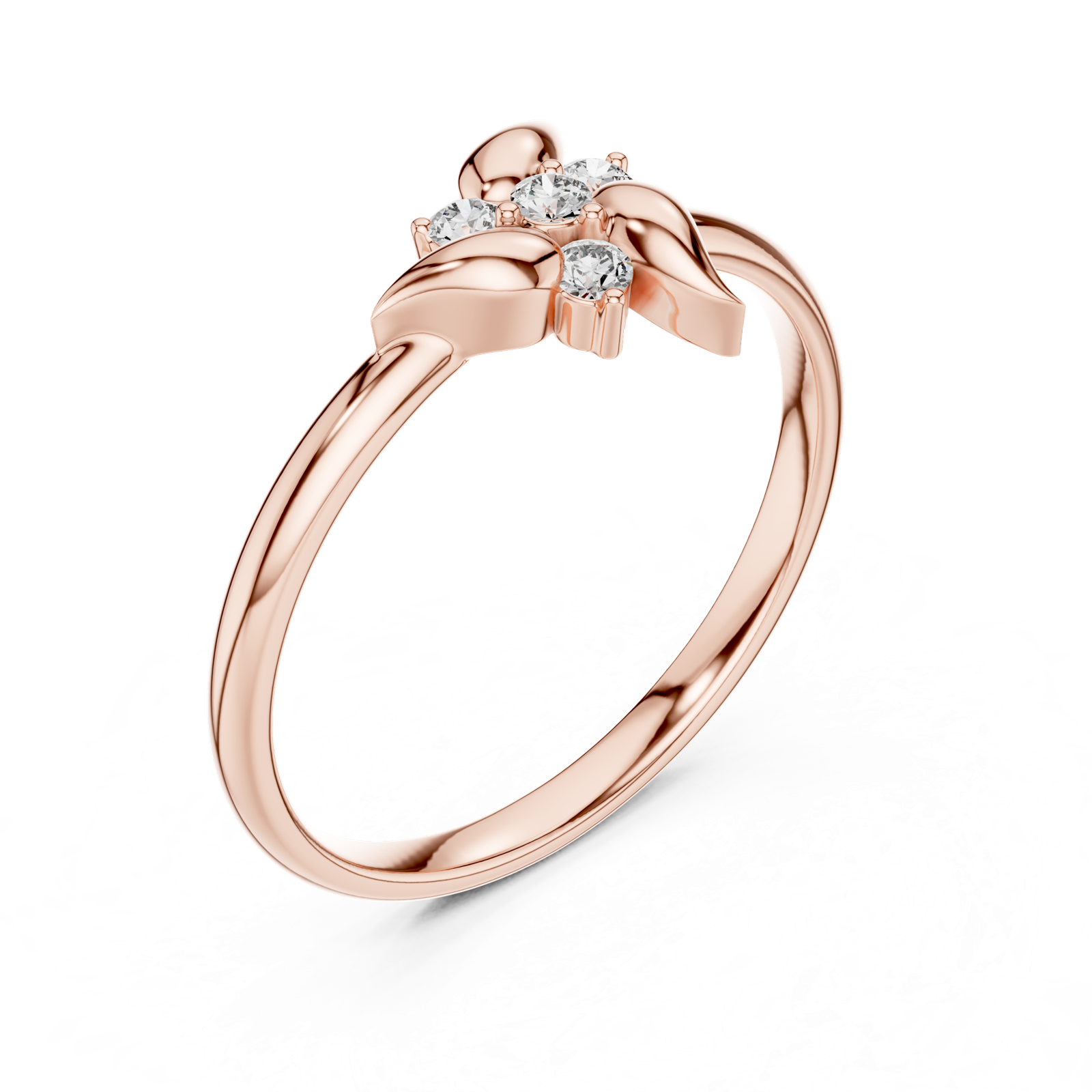 Gold Ring 1 (444), Rose Gold, view 2