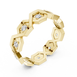 Gold Ring L22-R6, Yellow Gold, view 2