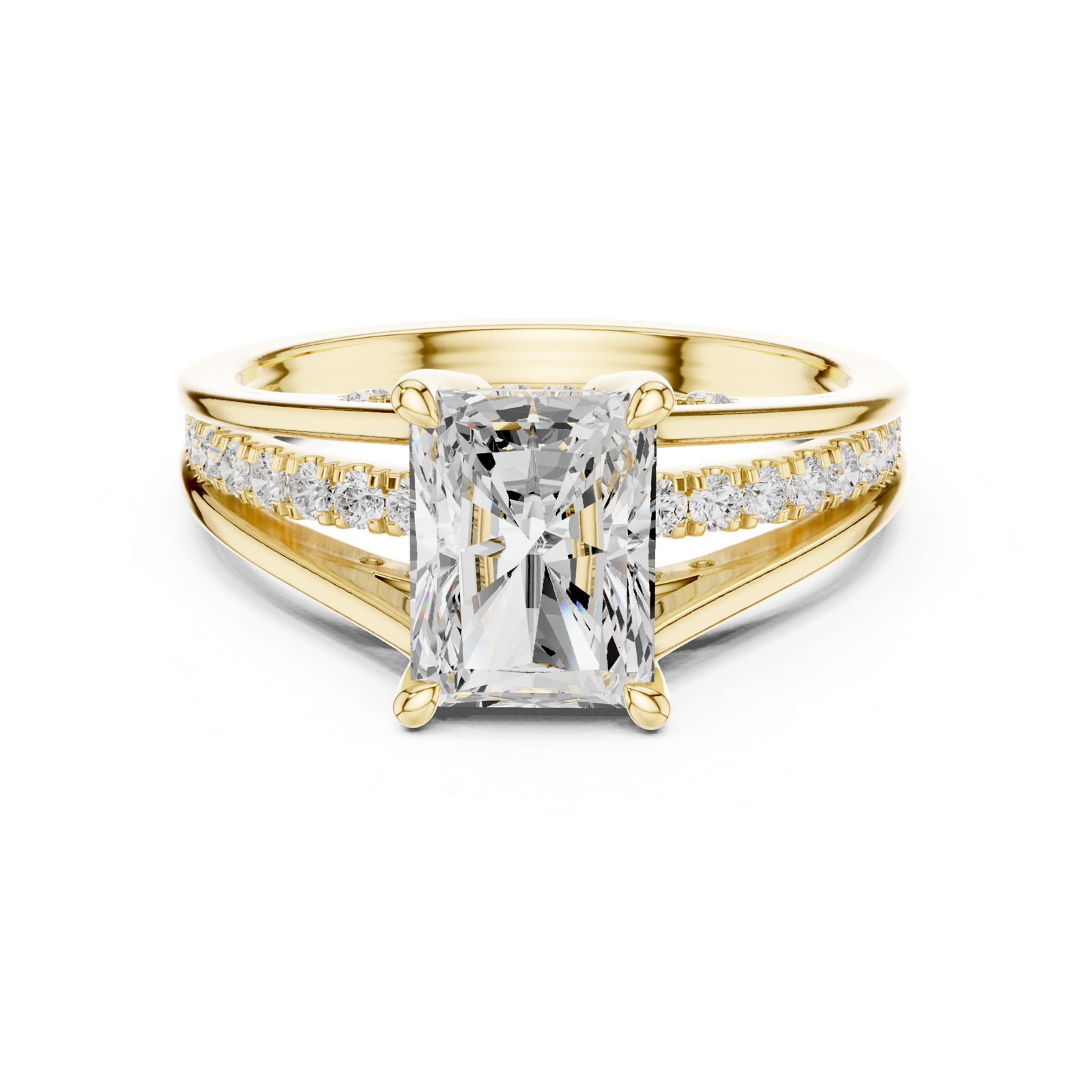Gold Ring DDLR-998, Yellow Gold, view 4