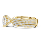 Gold Ring DDLR-1021, Yellow Gold, view 3