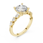 Gold Ring DDLR-1008, Yellow Gold, view 2