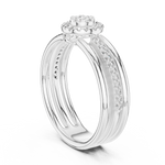 Gold Ring 12-10060@L, White Gold, view 1