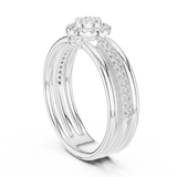 Gold Ring 12-10060@L, White Gold, view 1