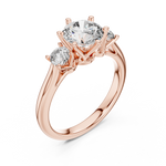 Gold Ring DDLR-041, Rose Gold, view 2