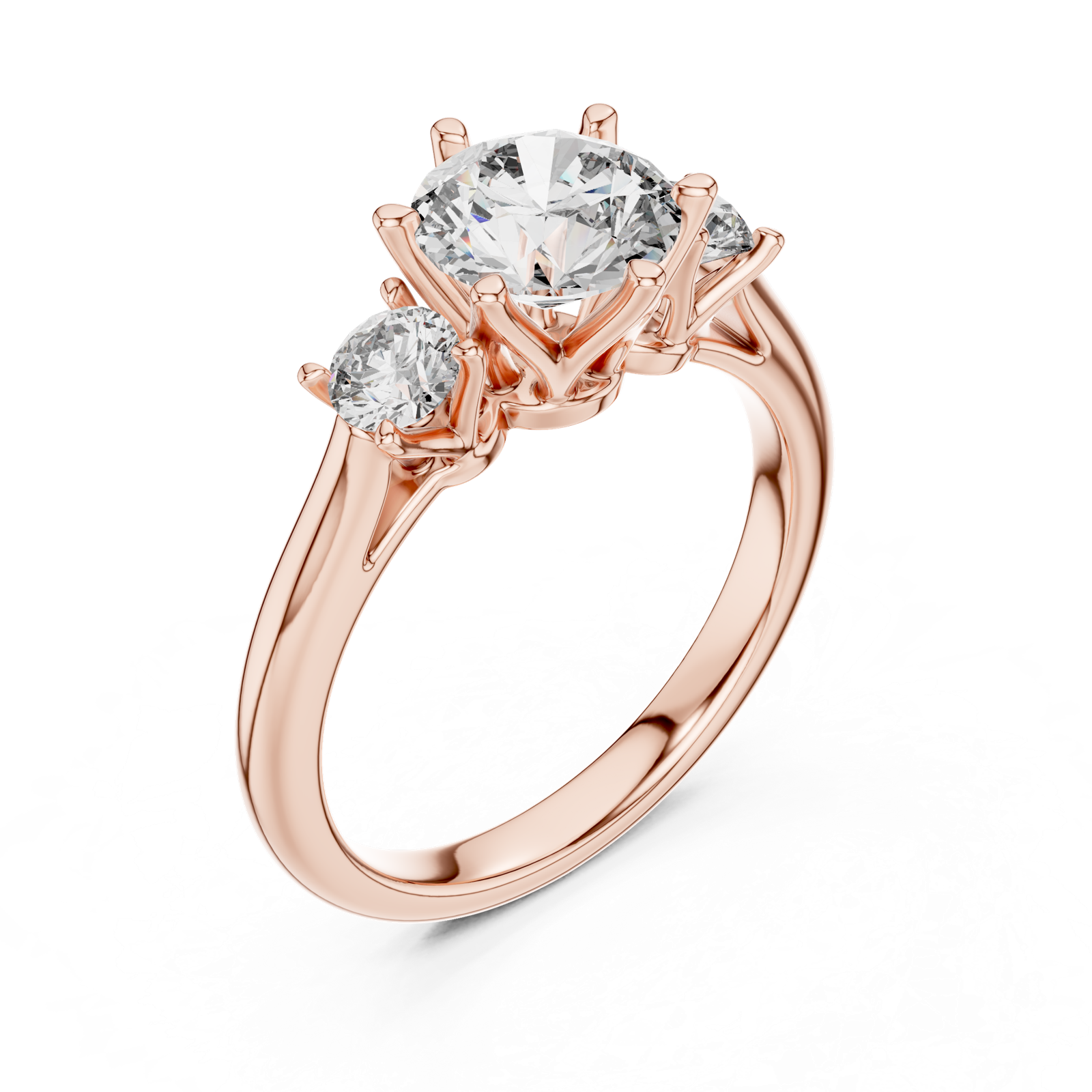 Gold Ring DDLR-041, Rose Gold, view 2