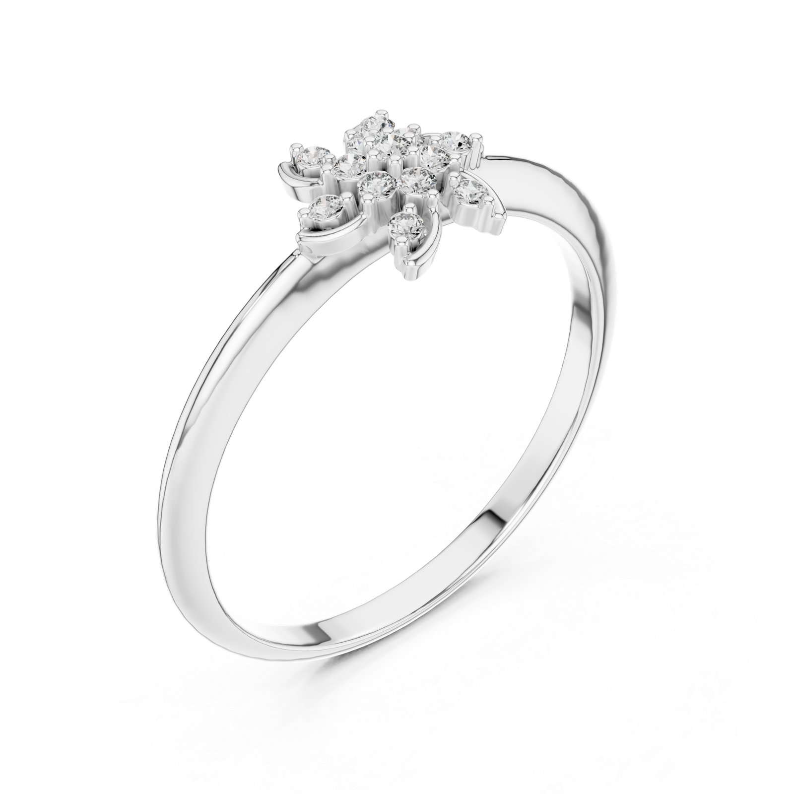 Gold Ring 1 (449), White Gold, view 2