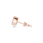 Gold Jewelry, Cushion center stone, Rose Gold, view 3