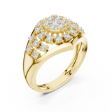 Gold Ring DDLR-768, Yellow Gold, view 2