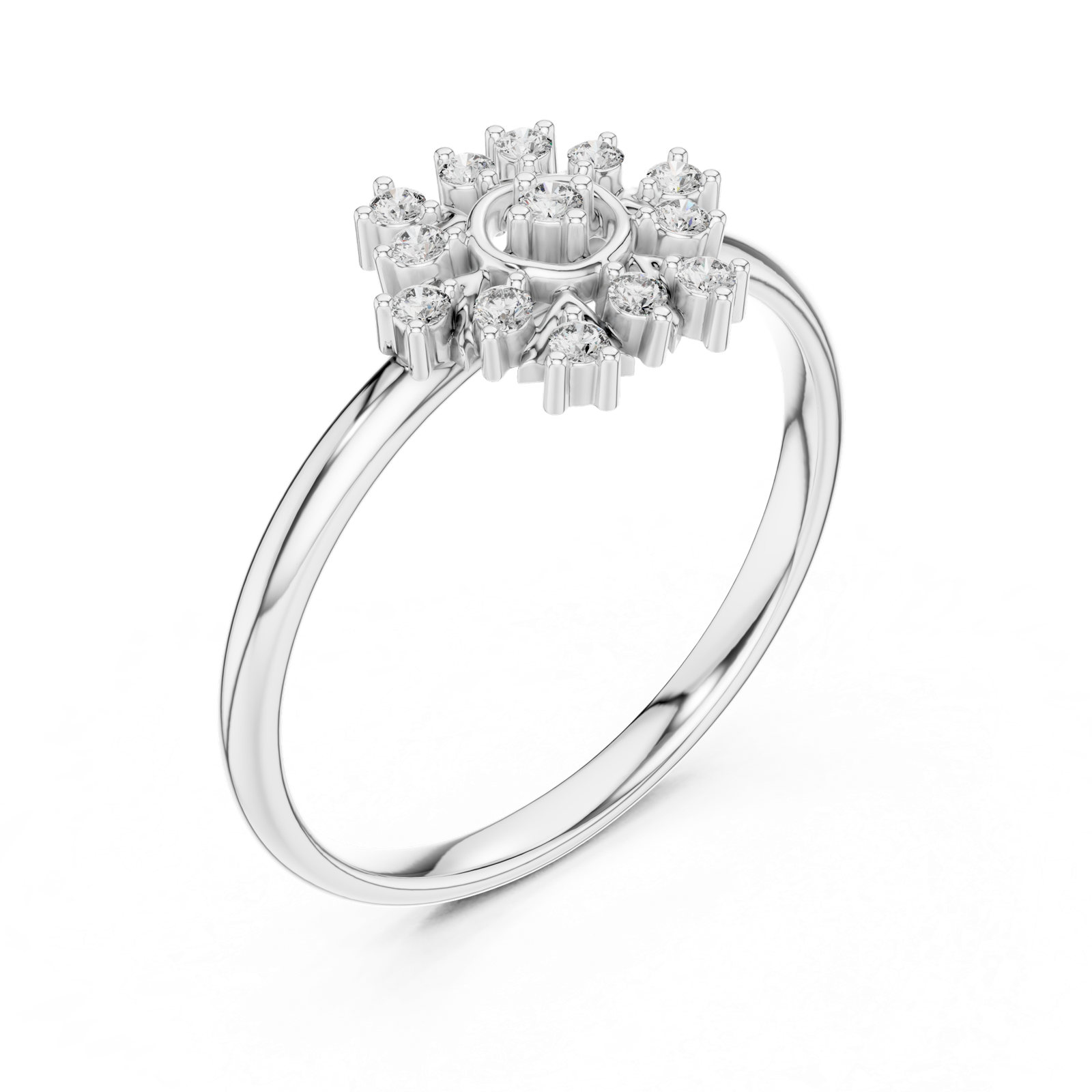 Gold Ring 1 (409), White Gold, view 2