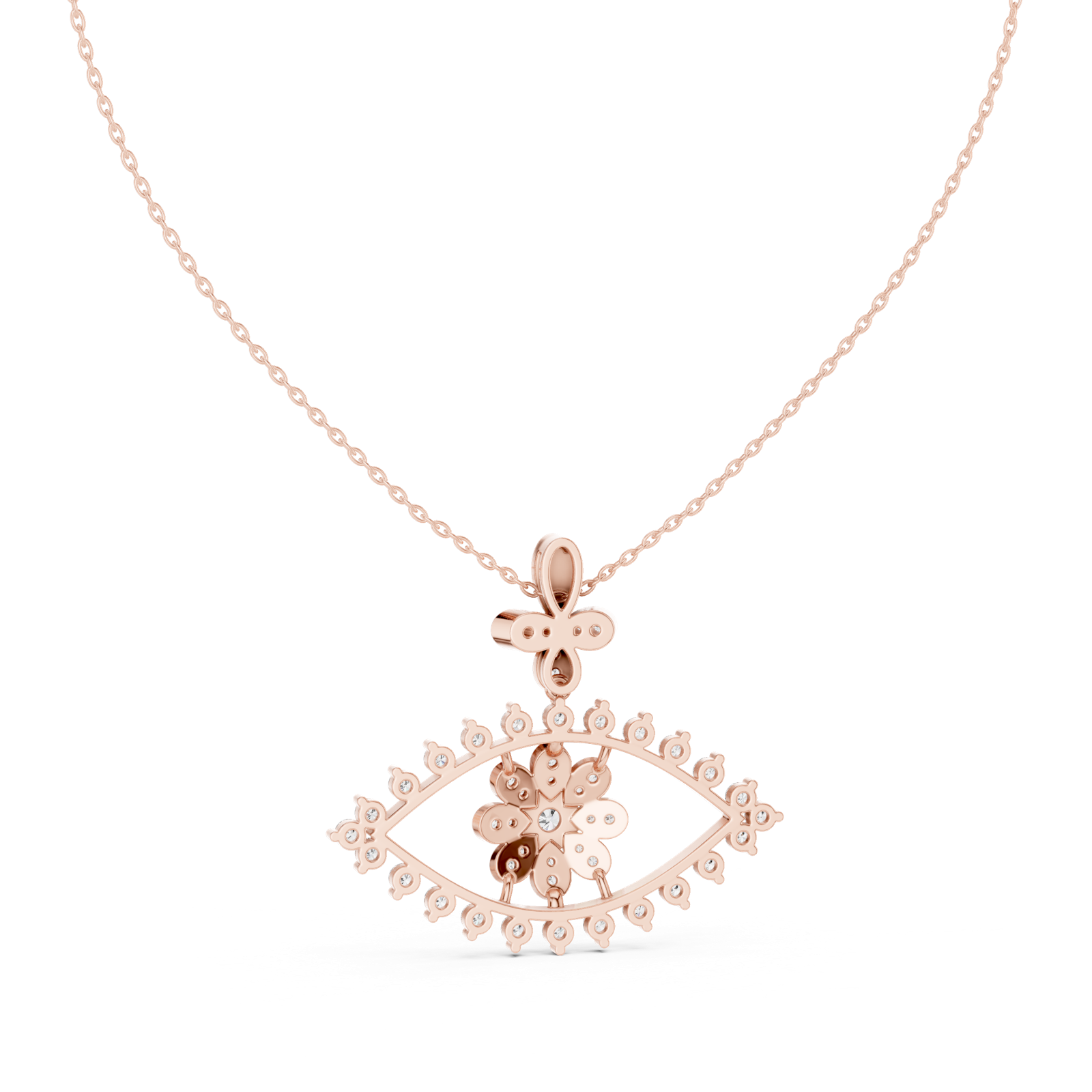 Gold Pendant GPD-0020, Rose Gold, view 4